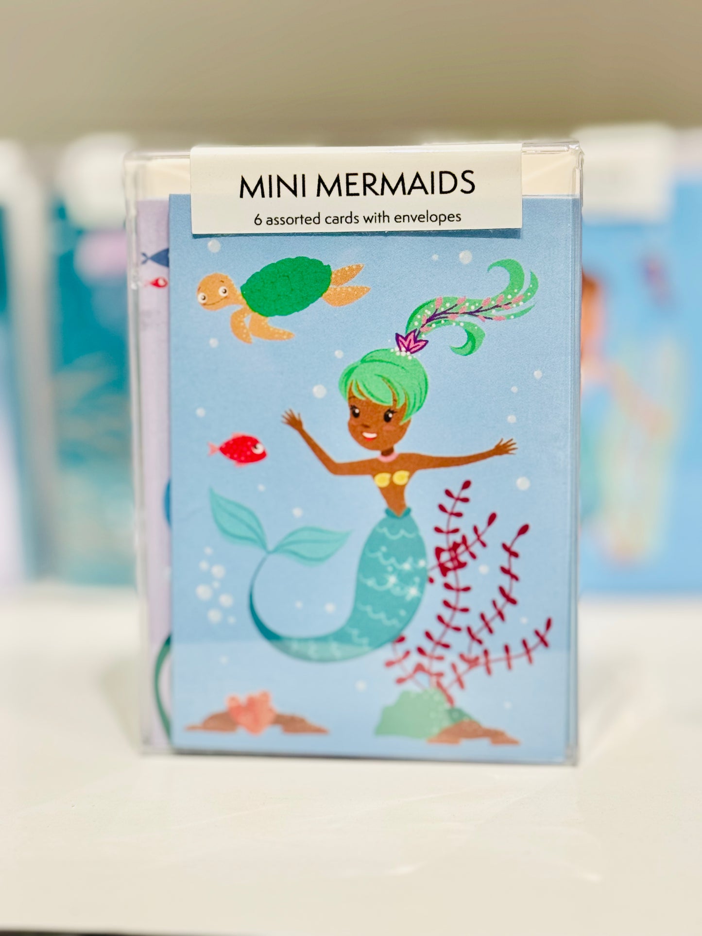 Boxed Set - Mini Mermaids - 6 Assorted Mini Cards