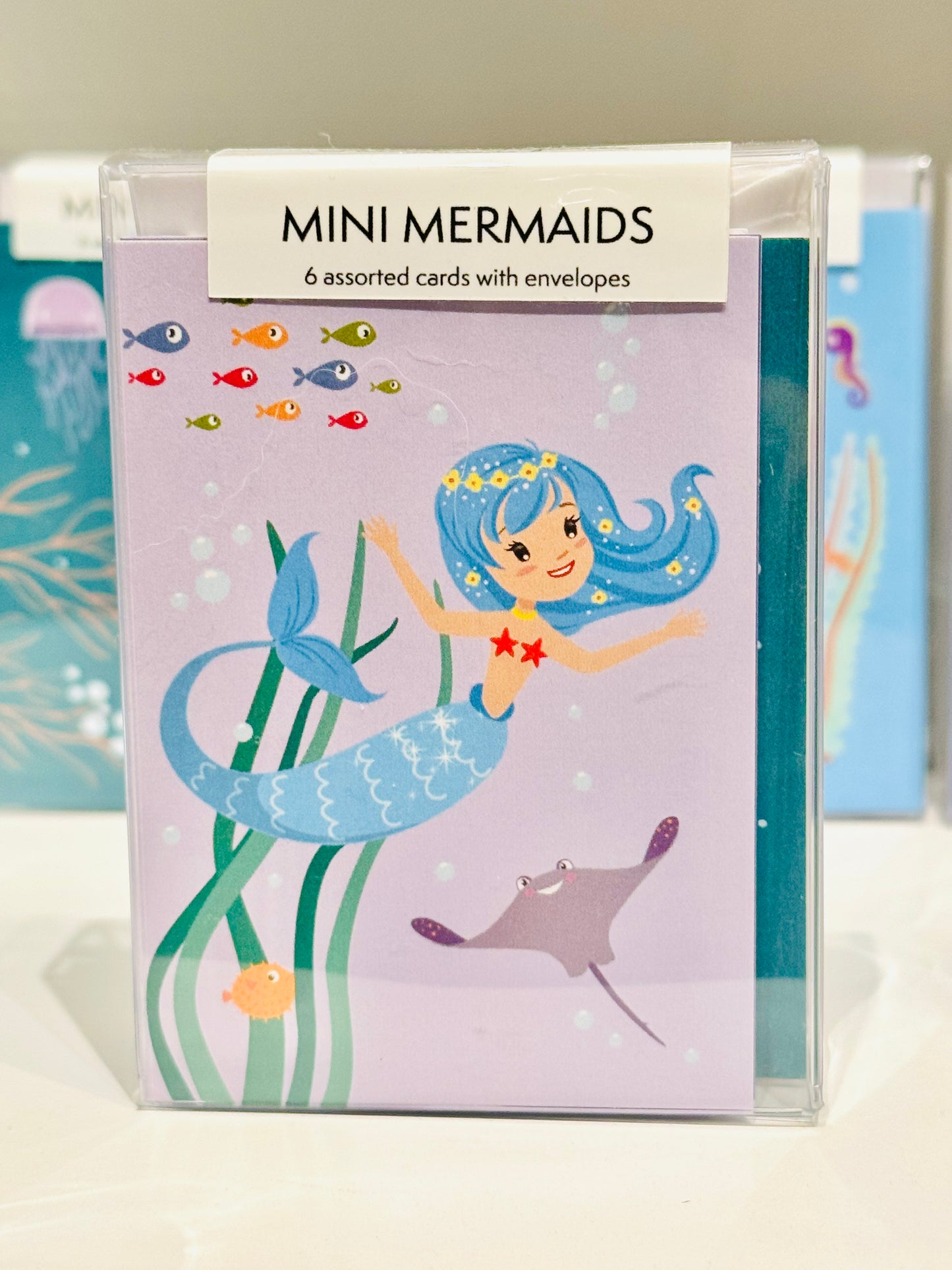 Boxed Set - Mini Mermaids - 6 Assorted Mini Cards
