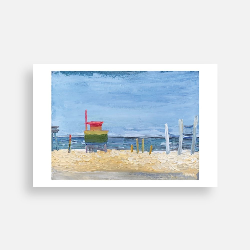 Postcard: Day 22 of 30 - Rainbow Lifeguard Tower