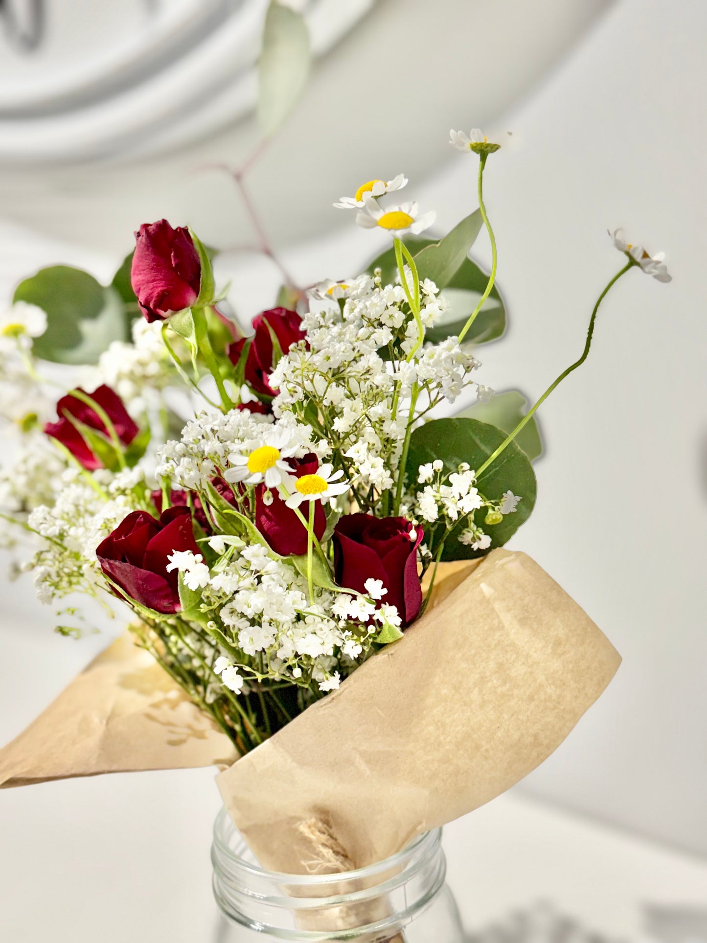 Small But Mighty Bouquet (1 Dozen Red Roses)