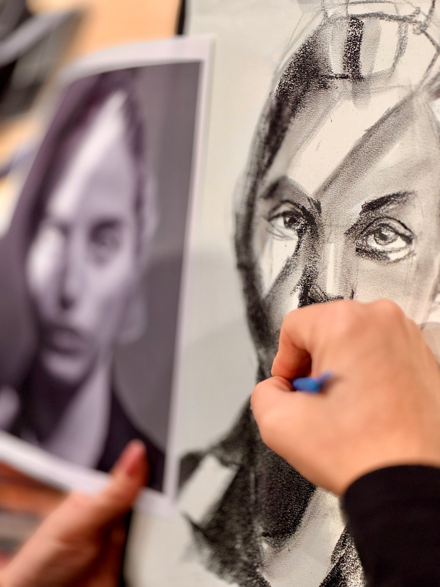 Workshop: Charcoal Portrait Drawing with Casey Denina, Tue 2/25, 1:30PM-2:30PM