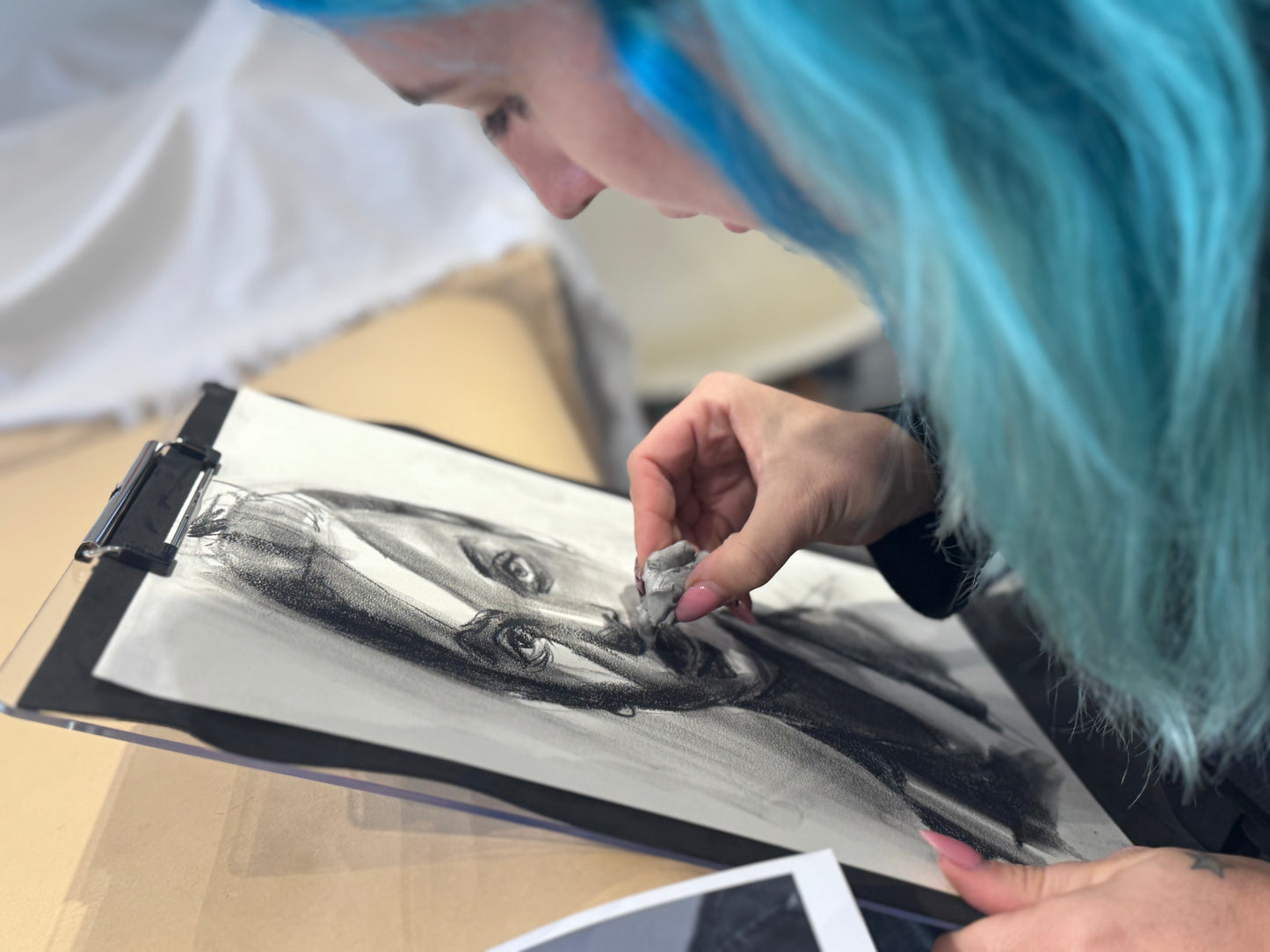 Workshop: Charcoal Portrait Drawing with Casey Denina, Tue 2/25, 1:30PM-2:30PM