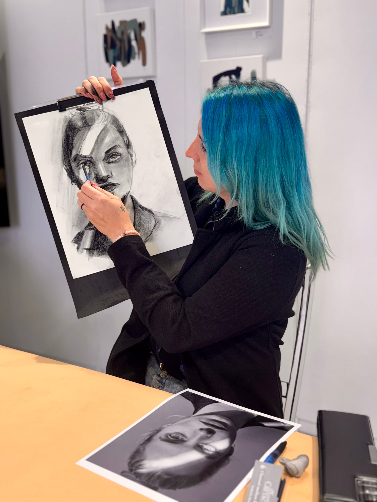 Workshop: Charcoal Portrait Drawing with Casey Denina, Tue 2/25, 1:30PM-2:30PM