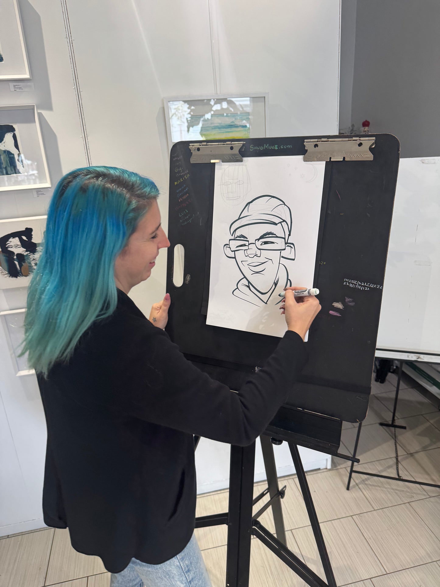 Workshop: Live Caricature Drawing with Casey Denina, Tue 3/11, 1:30PM-2:30PM