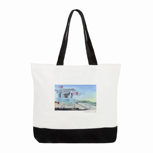 Tote Bag: Day 14 of 30 - Lifeguard Tower on 22nd Street